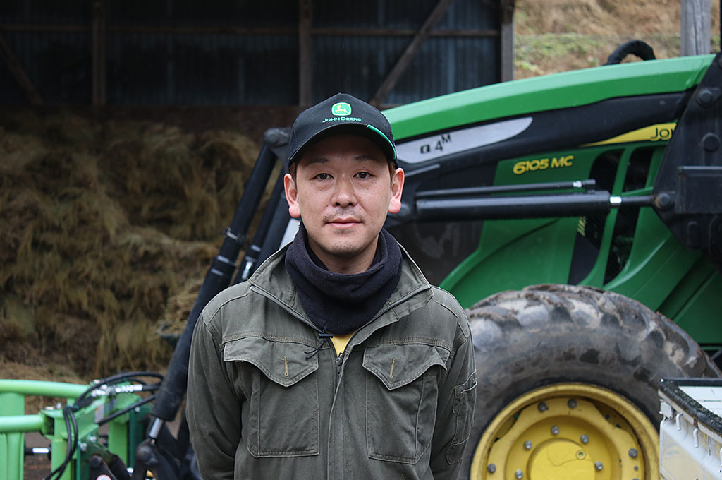 岩泉町の肥育農家、佐藤志寿さん